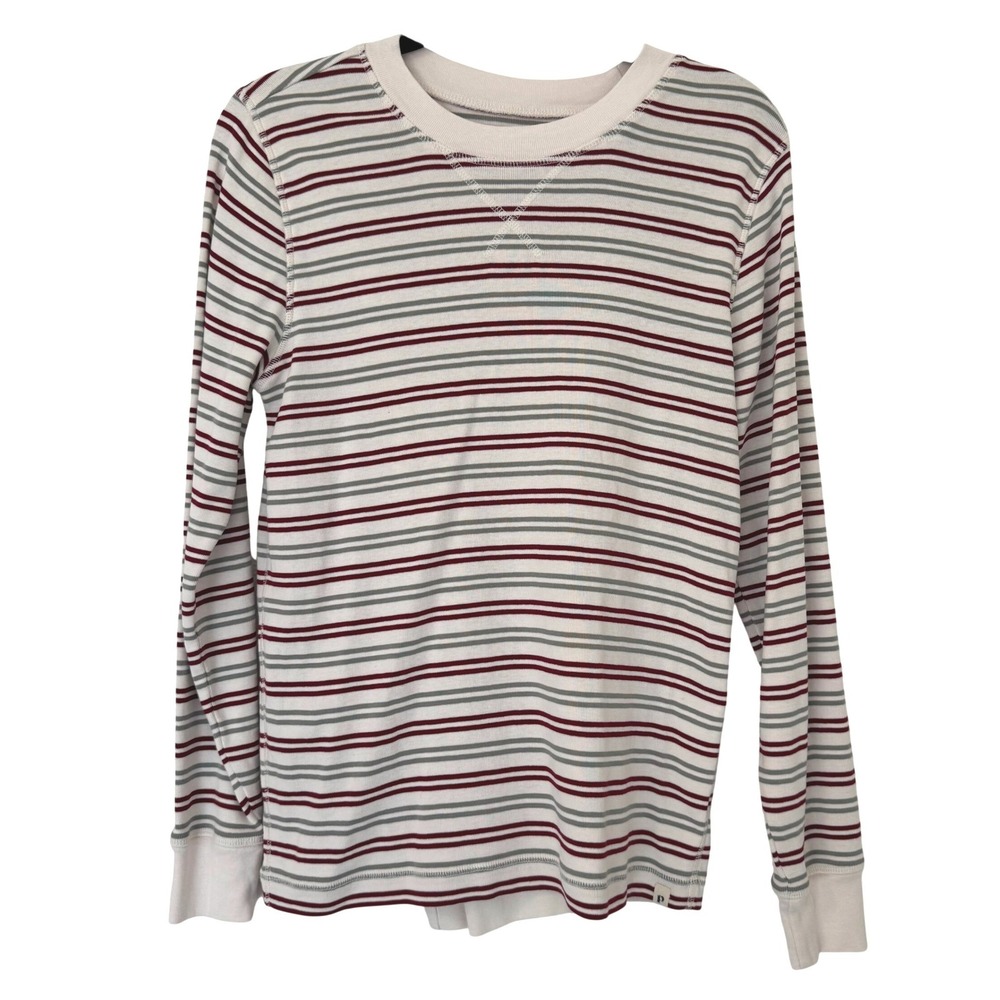 Pact Organic Cotton Striped Pajama Set Womens XS Long Sleeve Minimalist